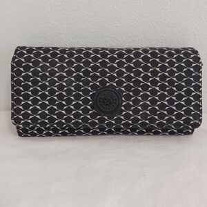 Kliping Large Wallet Black White Women's